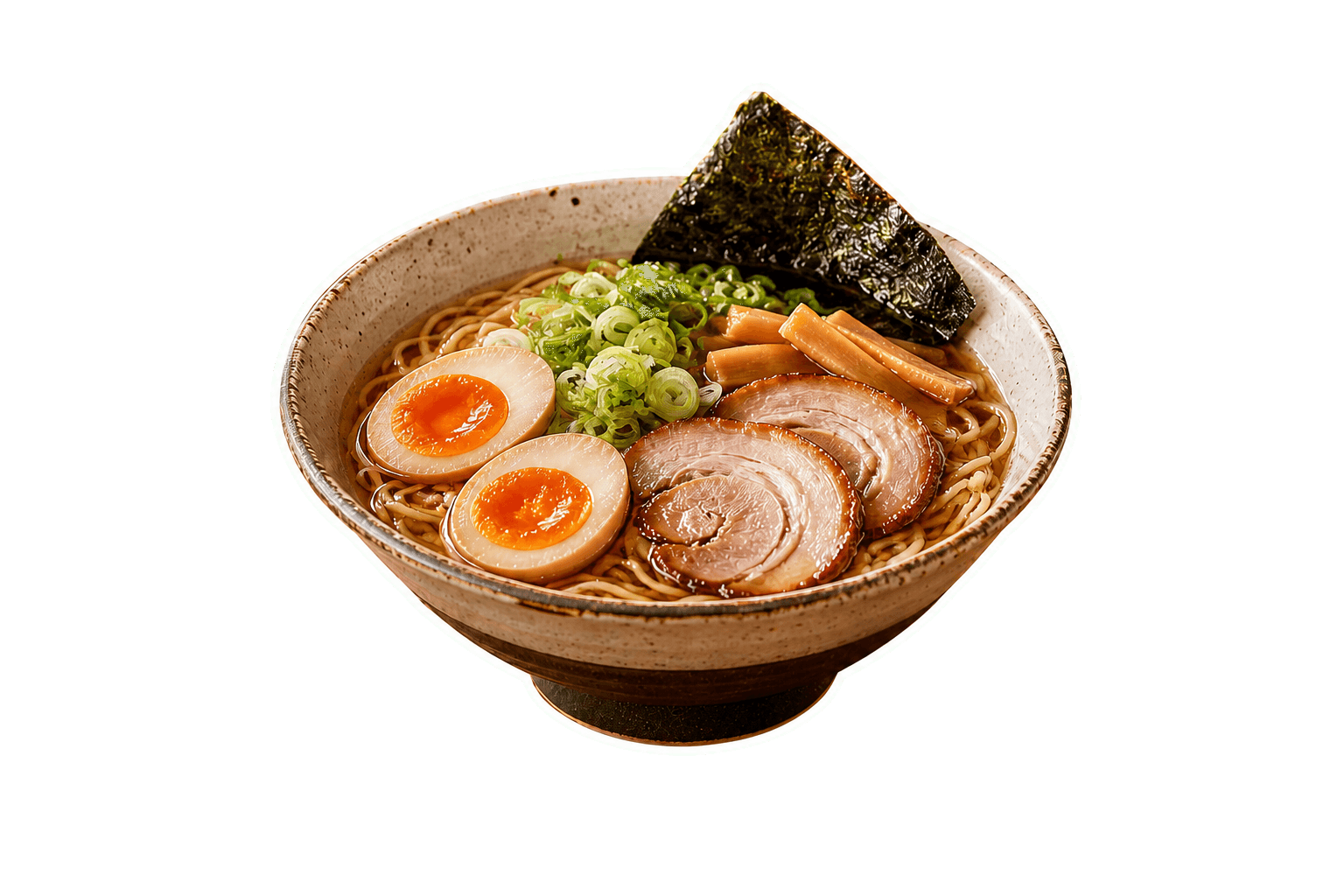 The same bowl of ramen as a die-cut ate sticker